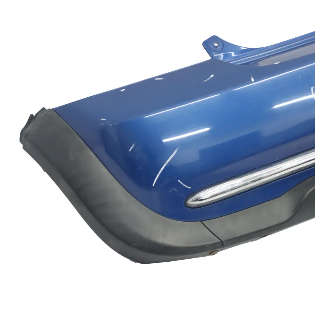 Bumper Trim Panel Cover Chrome Hyper Blue Metallic - A28 to Mini R50 Rear with Part number 0393503 Mini R50 Rear Bumper Trim Panel Cover Chrome Hyper Blue Metallic - A28 - SKU 0393503-HYB - Part number 0393503