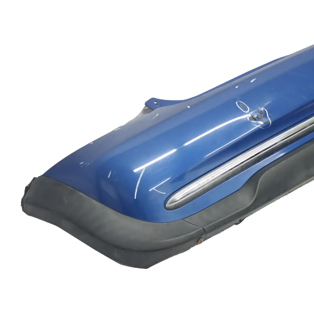 Mini R50 parachoques trasero embellecedor de panel cromado Hyper Blue - A28 - SKU 0393503-HYB - Número de pieza 0393503