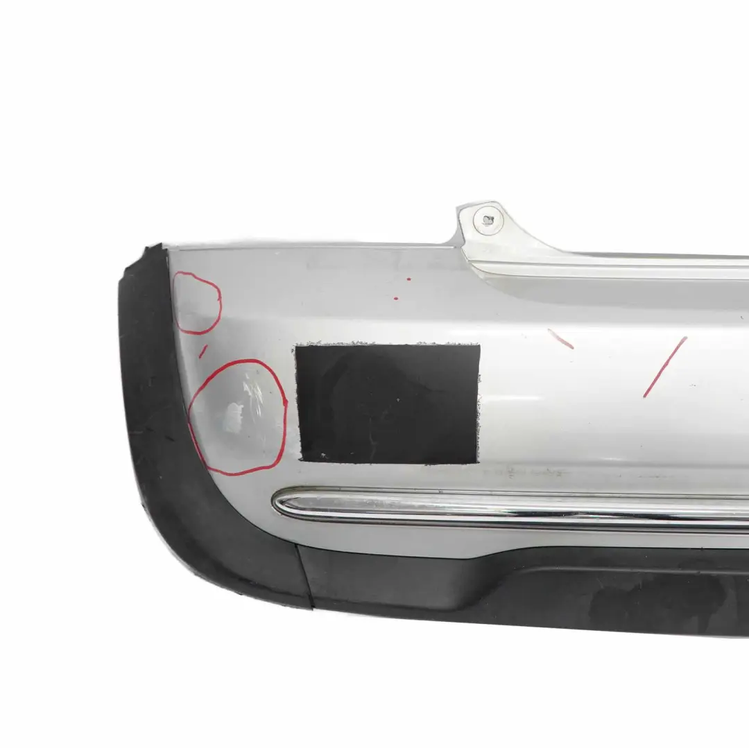 Mini Cooper R50 Stossfänger Hinten Abdeckung Pure Silver Silber Metallic - 900 - SKU 0393503-PS - Teilenummer 0393503