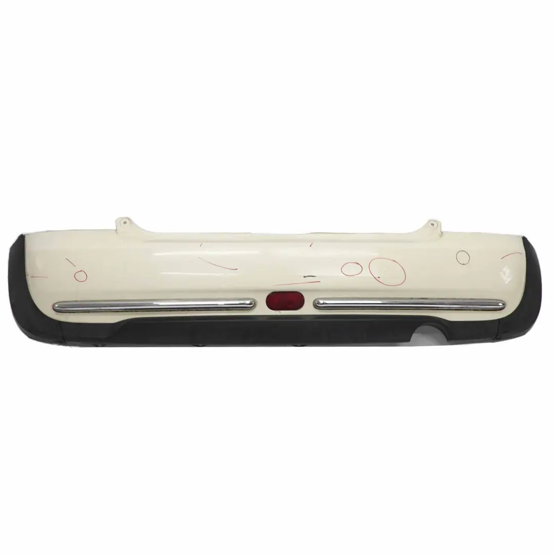Stossfänger Hinten Abdeckung Pepper White Weiss - 850 für Mini Cooper R50 mit Teilenummer 0393503 Mini Cooper R50 Stossfänger Hinten Abdeckung Pepper White Weiss - 850 - SKU 0393503-PW - Teilenummer 0393503