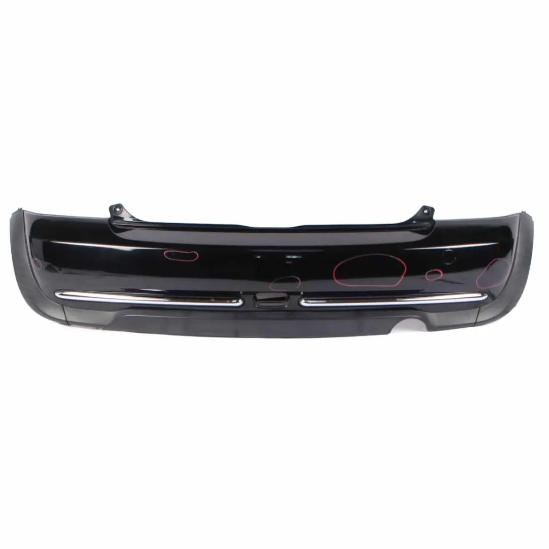 Rear Bumper Mini R50 Trim Panel Chrome Schwarz 2 Black - 668 - SKU 0393503-SCH - Part number 0393503