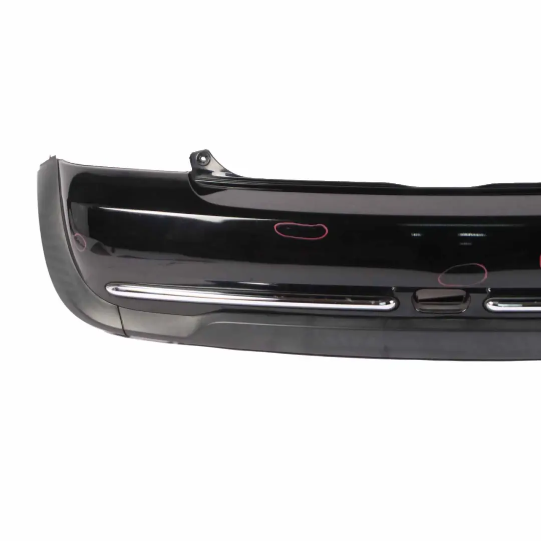 Rear Bumper Mini R50 Trim Panel Chrome Schwarz 2 Black - 668 - SKU 0393503-SCH - Part number 0393503