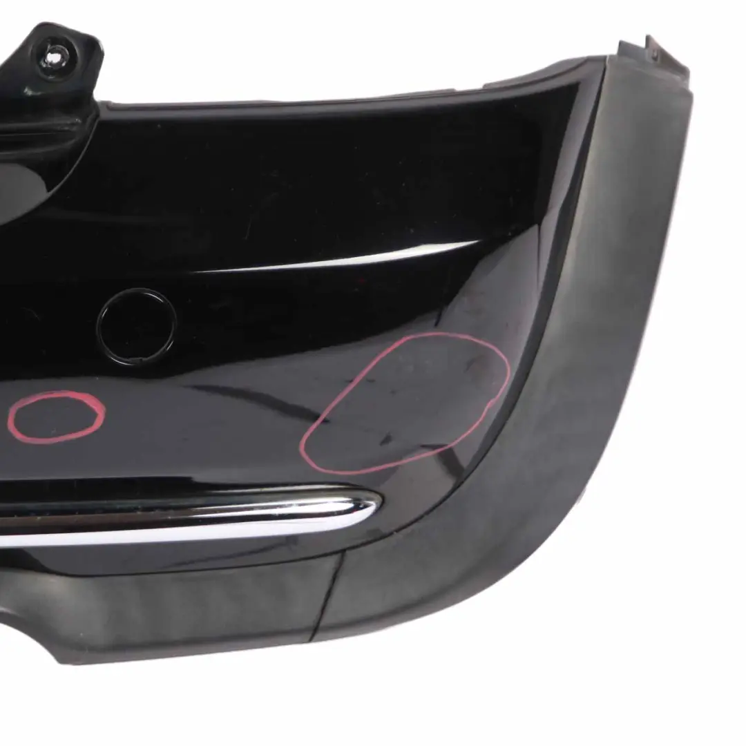 Rear Bumper Mini R50 Trim Panel Chrome Schwarz 2 Black - 668 - SKU 0393503-SCH - Part number 0393503