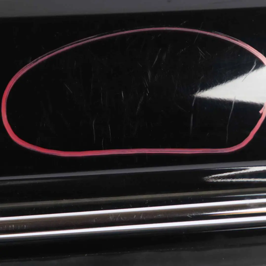 Rear Bumper Mini R50 Trim Panel Chrome Schwarz 2 Black - 668 - SKU 0393503-SCH - Part number 0393503