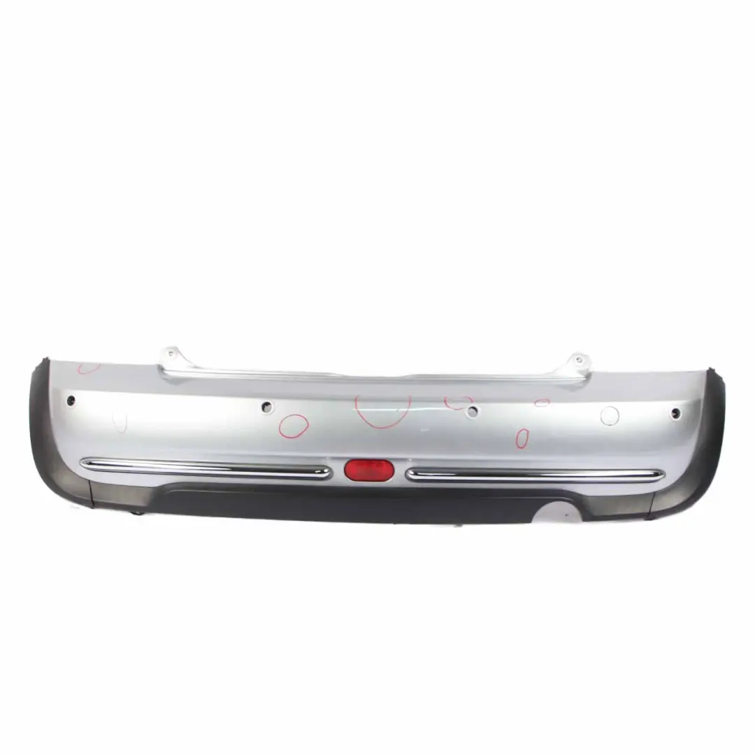 Bumper Trim Panel PDC Pure Silver Metallic - 900 to Mini R50 Rear with Part number 0393504 Mini R50 Rear Bumper Trim Panel PDC Pure Silver Metallic - 900 - SKU 0393504-PS - Part number 0393504