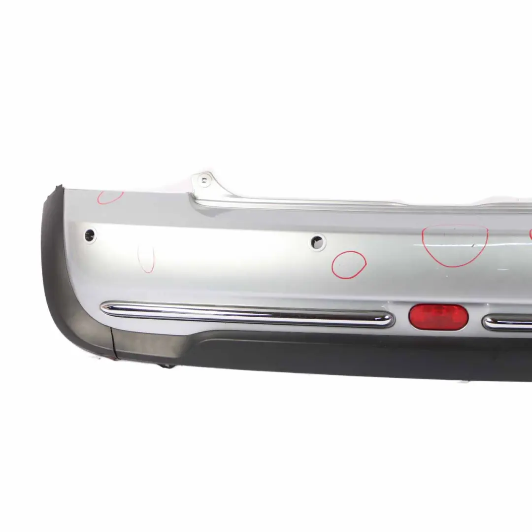 Bumper Trim Panel PDC Pure Silver Metallic - 900 to Mini R50 Rear with Part number 0393504 Mini R50 Rear Bumper Trim Panel PDC Pure Silver Metallic - 900 - SKU 0393504-PS - Part number 0393504