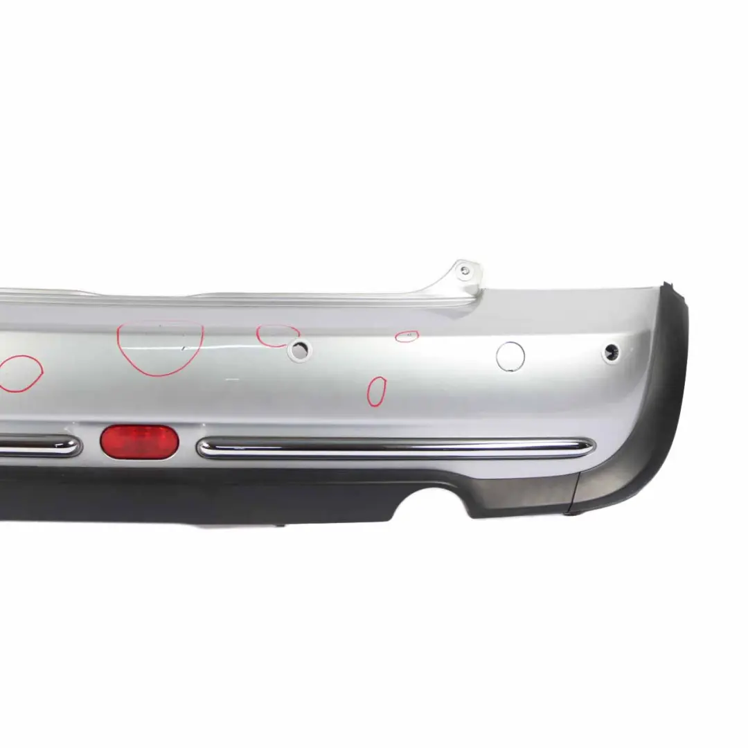 Bumper Trim Panel PDC Pure Silver Metallic - 900 to Mini R50 Rear with Part number 0393504 Mini R50 Rear Bumper Trim Panel PDC Pure Silver Metallic - 900 - SKU 0393504-PS - Part number 0393504
