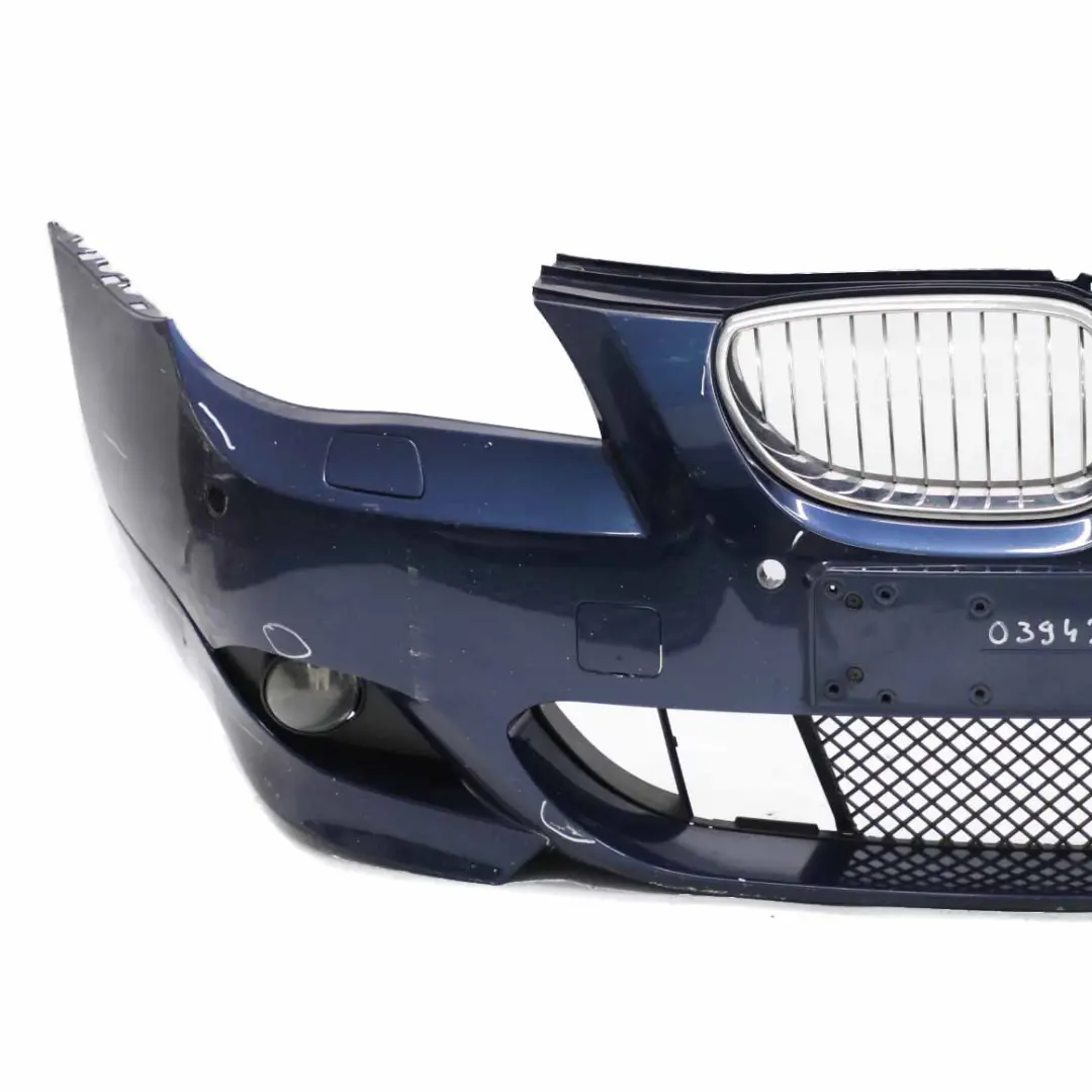 Front Bumper BMW E60 M Sport Trim Panel Tiefseeblau Deep Sea Blue Metallic - A76 to with Part number 0394346 Front Bumper BMW E60 M Sport Trim Panel Tiefseeblau Deep Sea Blue Metallic - A76 - SKU 0394346-DSB - Part number 0394346