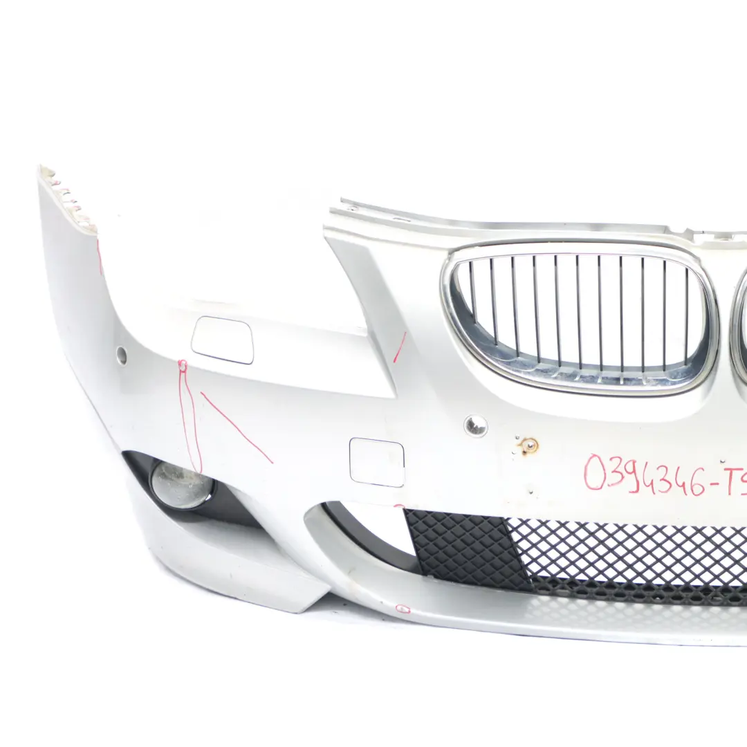 BMW E60 E61 M Sport Front Bumper Trim Panel Titansilber Titan Silver - 354 - SKU 0394346-TS1 - Part number 0394346