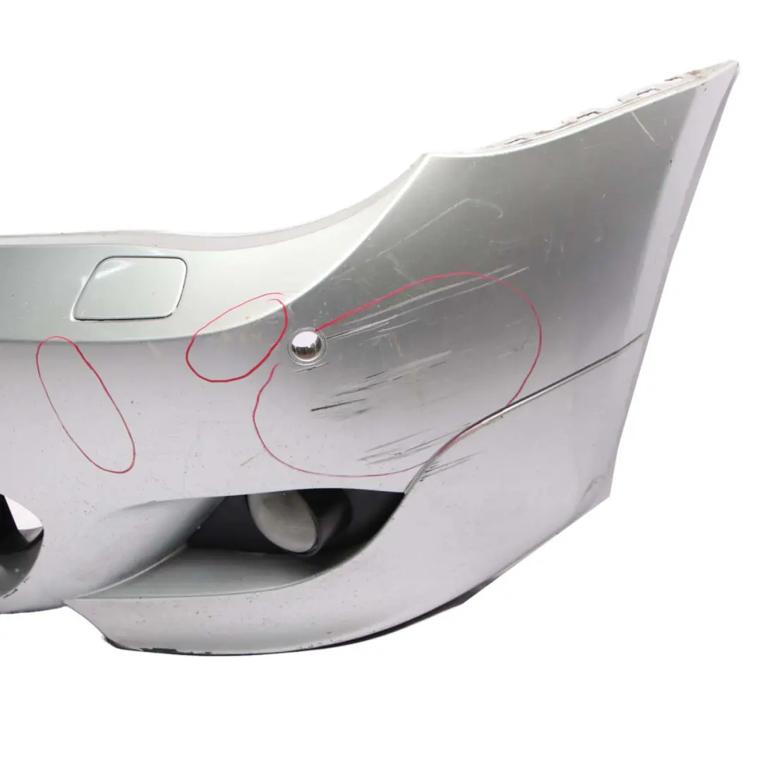 BMW 5 E60 E61 M Sport Front Bumper Trim Panel Titansilber Titan Silver - 354 - SKU 0394346-TS - Part number 0394346