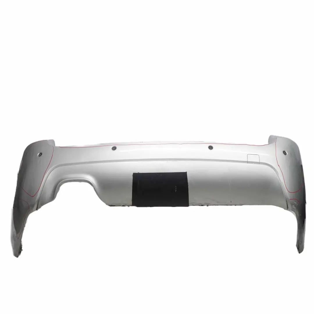 BMW E61 Rear Bumper Panel Touring M Sport PDC Titansilber Silver Metallic - 354 - SKU 0394703-TS - Part number 0394703