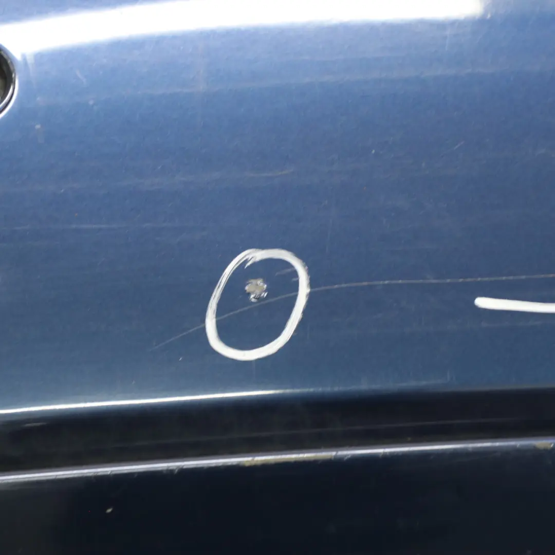 Bumper Panel M Sport PDC Tiefseeblau Deep Sea Blue Metallic - A76 to BMW E60 Rear with Part number 0394707 BMW E60 Rear Bumper Panel M Sport PDC Tiefseeblau Deep Sea Blue Metallic - A76 - SKU 0394707-DSB - Part number 0394707