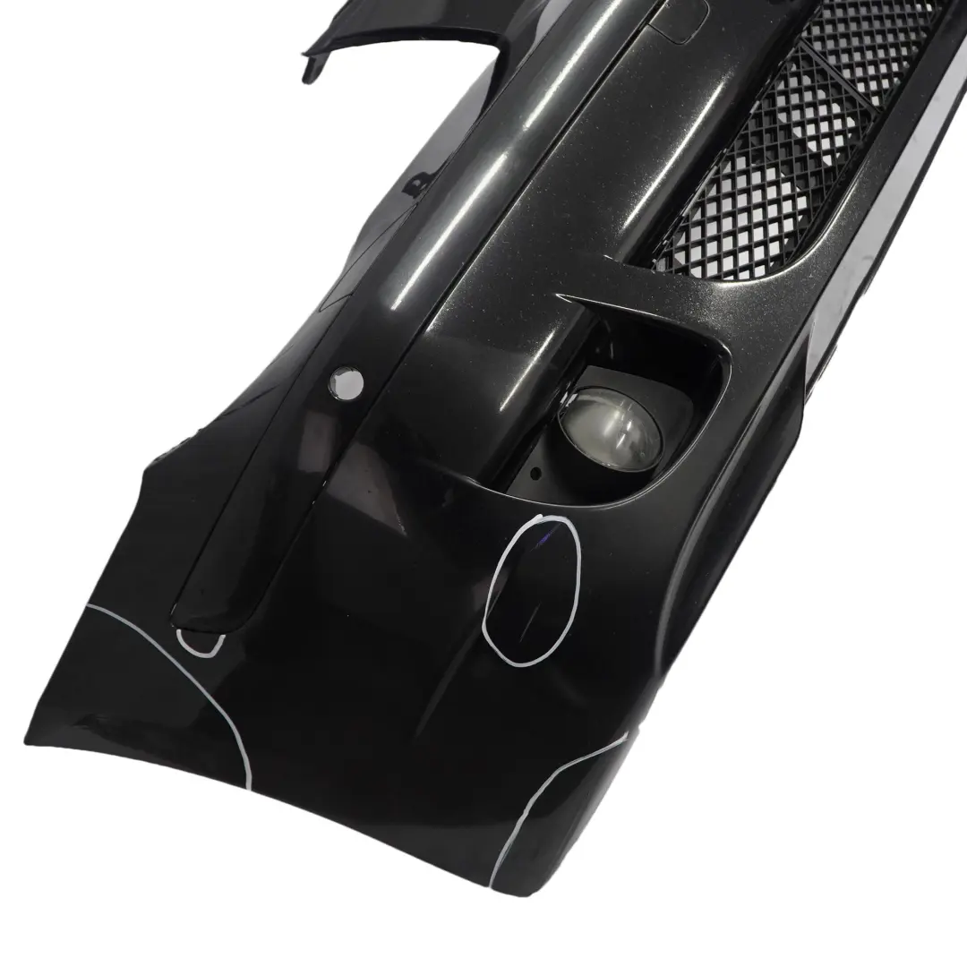 Front Bumper Panel Schwarz 2 Black - 668 to BMW E65 E66 with Part number 0395300 BMW E65 E66 Front Bumper Panel Schwarz 2 Black - 668 - SKU 0395300-SCH - Part number 0395300