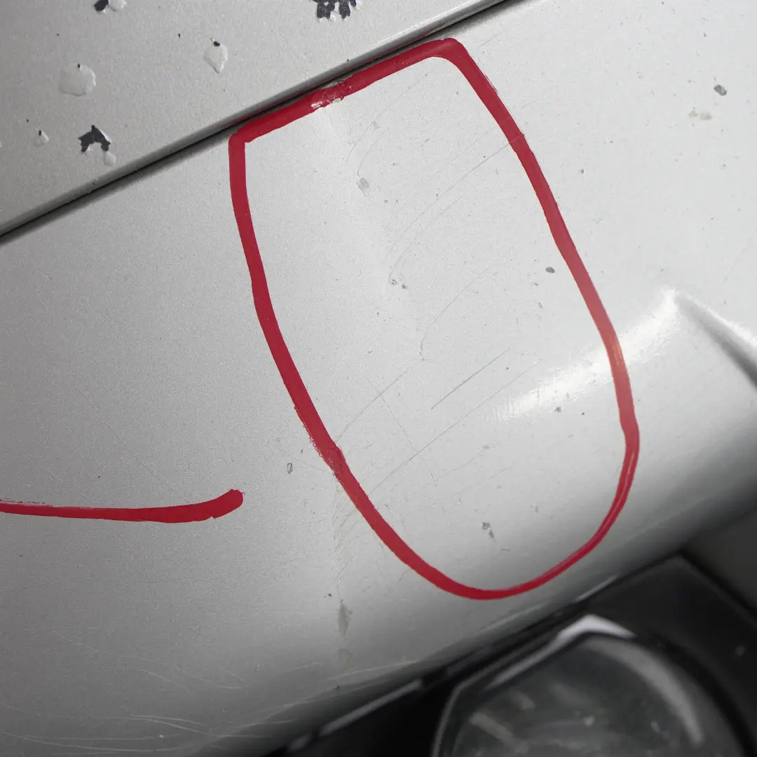 BMW E65 E66 Front Bumper Panel Titansilber Titan Silver Metallic - 354 - SKU 0395300-TS - Part number 0395300