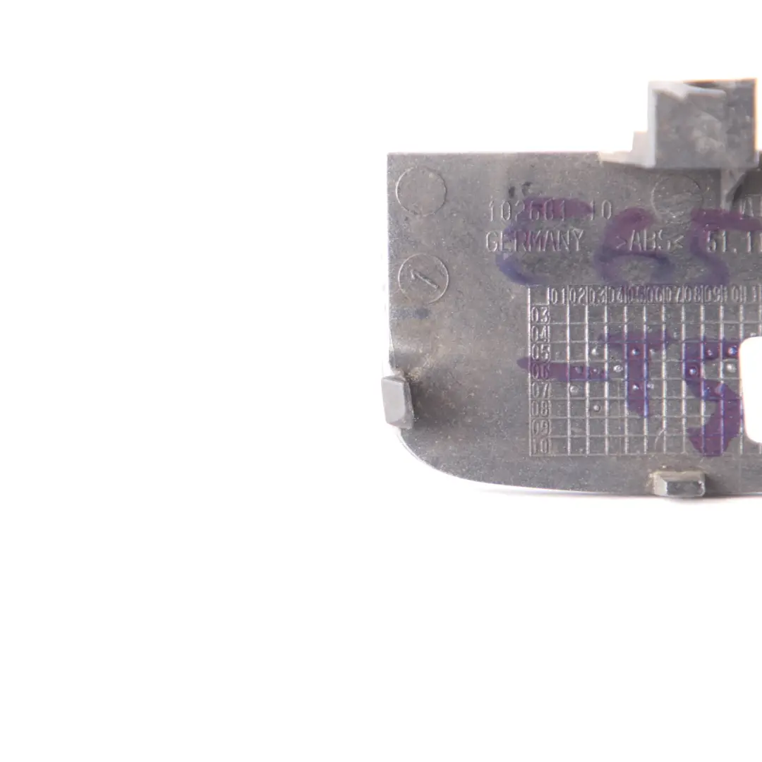 BMW E65 E66 Front Bumper Flap Towing Eye Titansilber Silver 354 7142166 - SKU 0395303-TS - Part number 0395303