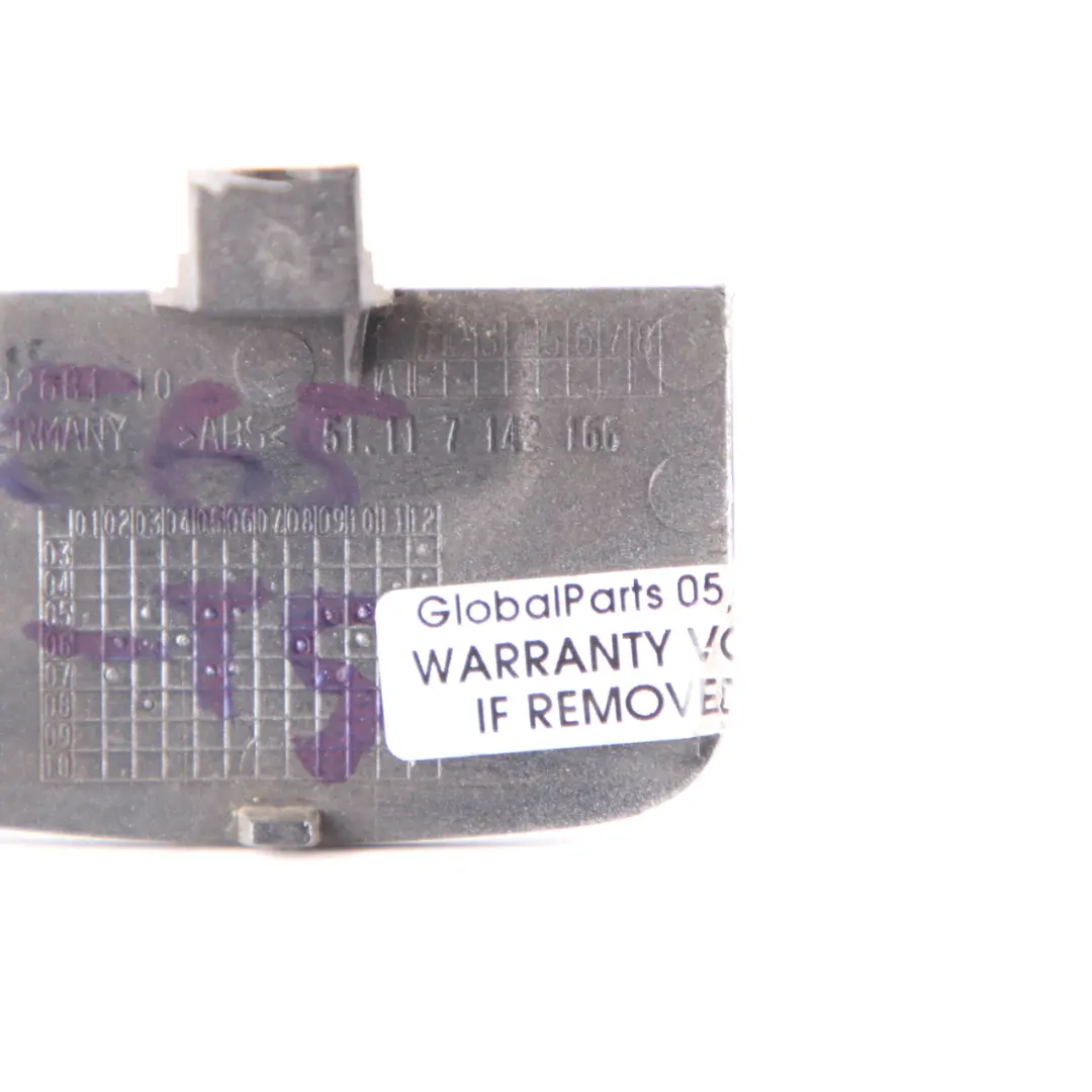 Front Bumper Flap Towing Eye Titansilber Silver 354 7142166 to BMW E65 E66 with Part number 0395303 BMW E65 E66 Front Bumper Flap Towing Eye Titansilber Silver 354 7142166 - SKU 0395303-TS - Part number 0395303