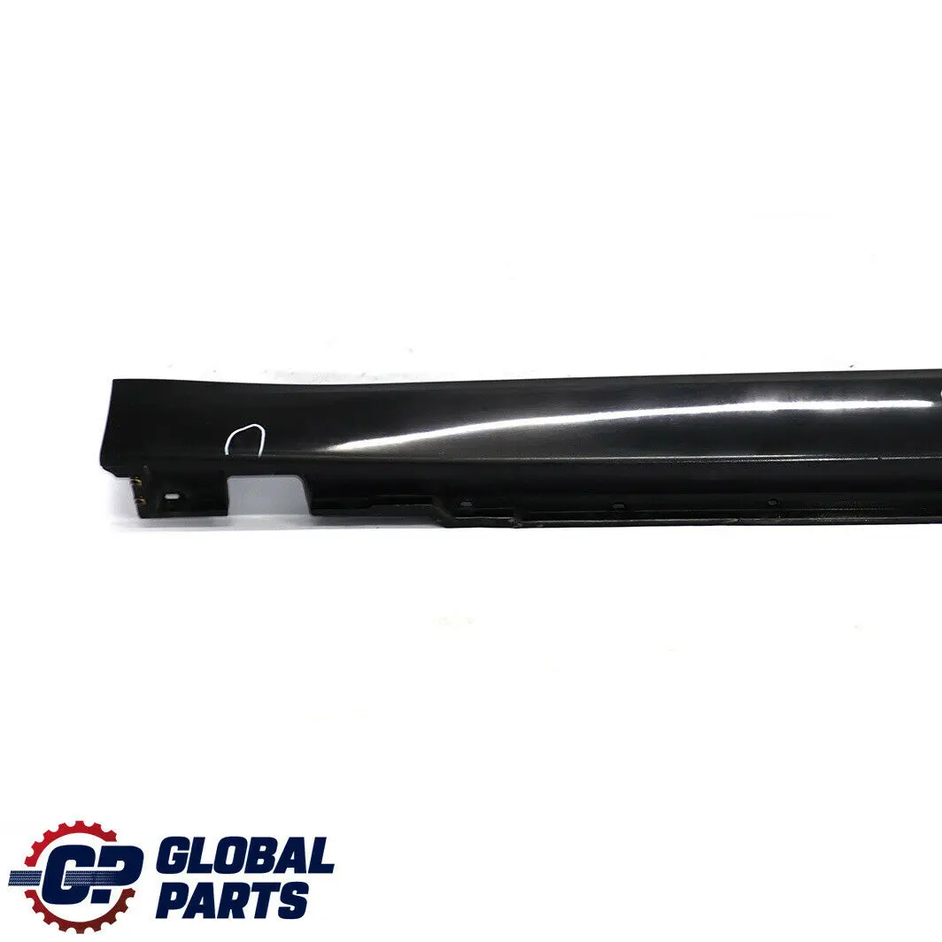 BMW E66 Long Door Sill Cover Skirt Right Black Sapphire - 475 - SKU 0395480-BS - Número de pieza 0395480
