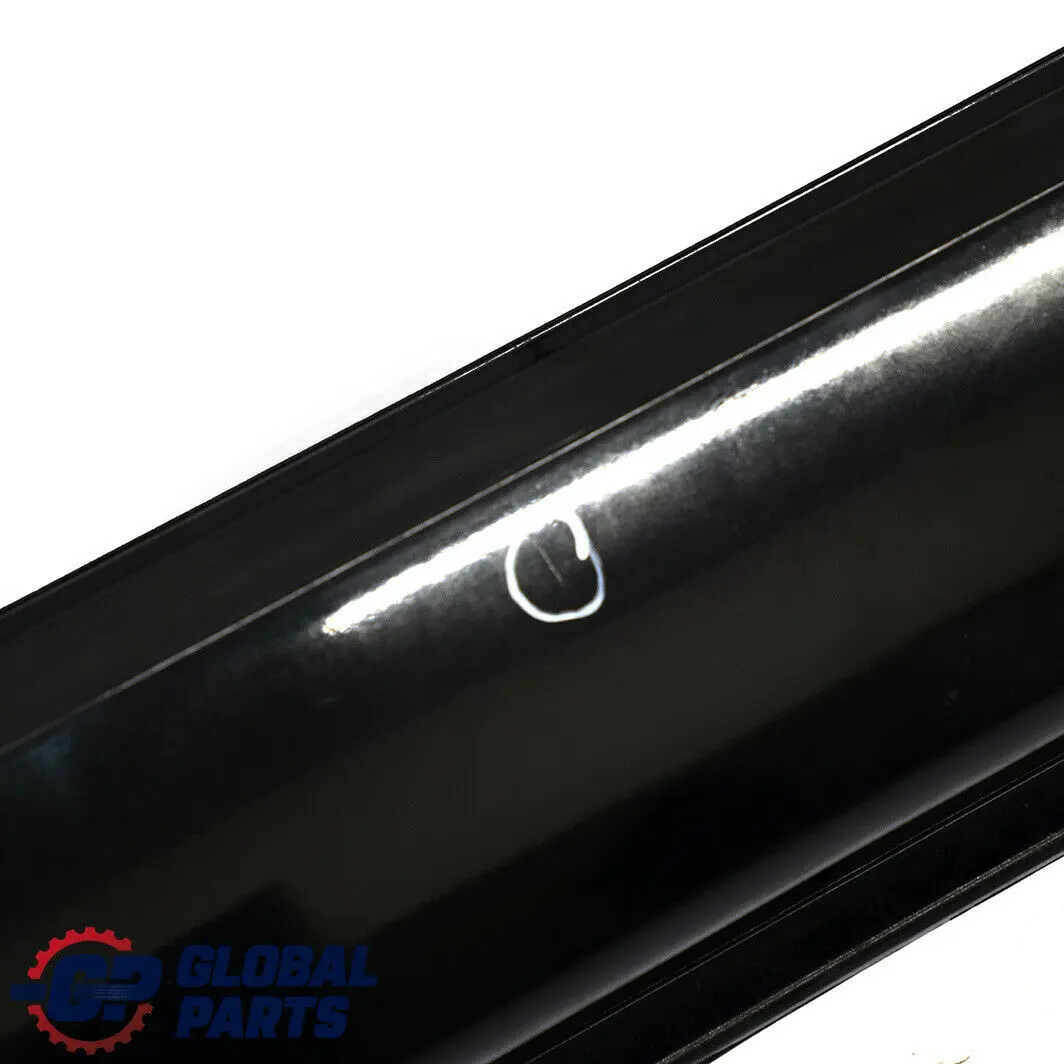 BMW E66 Long Door Sill Cover Skirt Right Black Sapphire - 475 - SKU 0395480-BS - Número de pieza 0395480