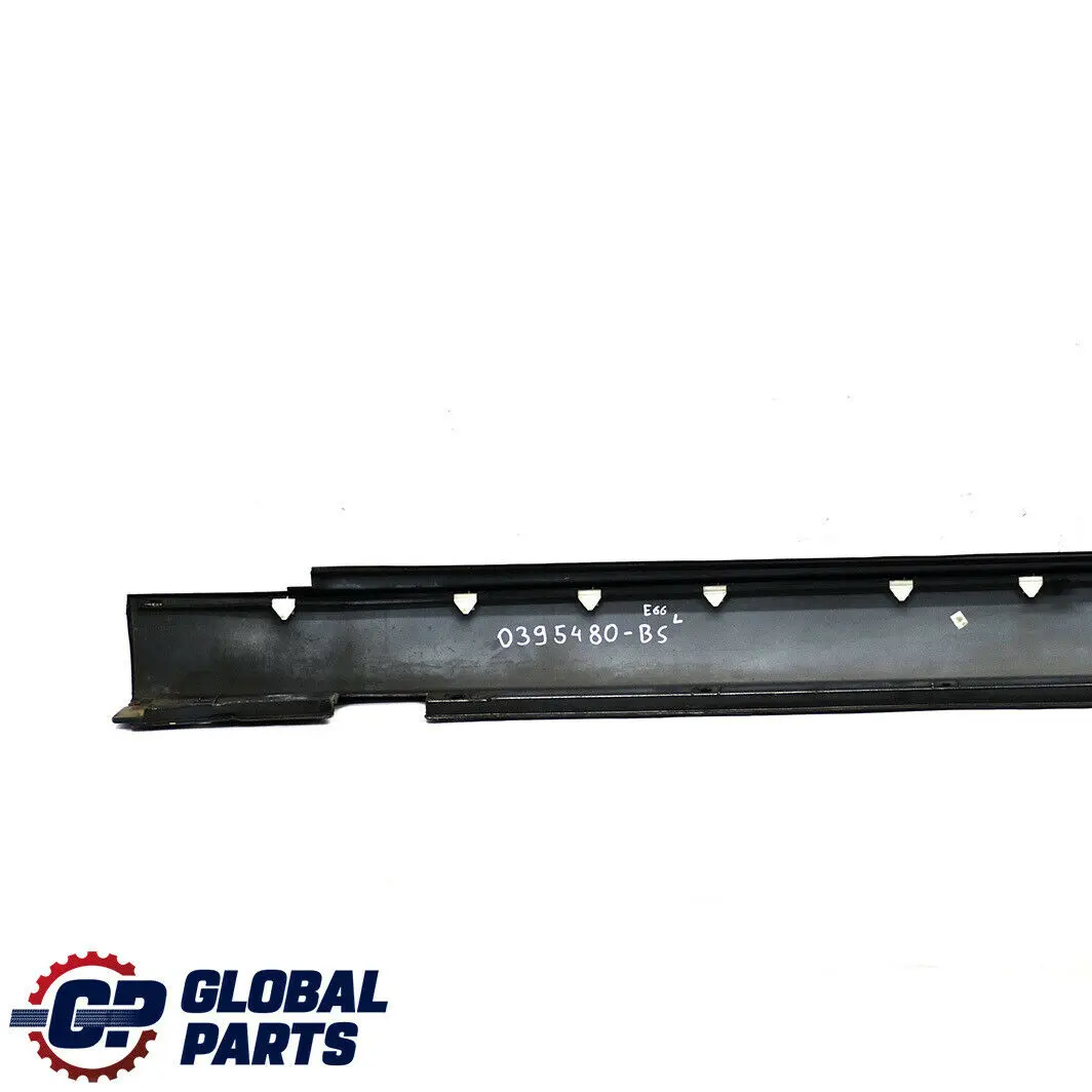 BMW E66 Long Door Sill Cover Skirt Right Black Sapphire - 475 - SKU 0395480-BS - Número de pieza 0395480