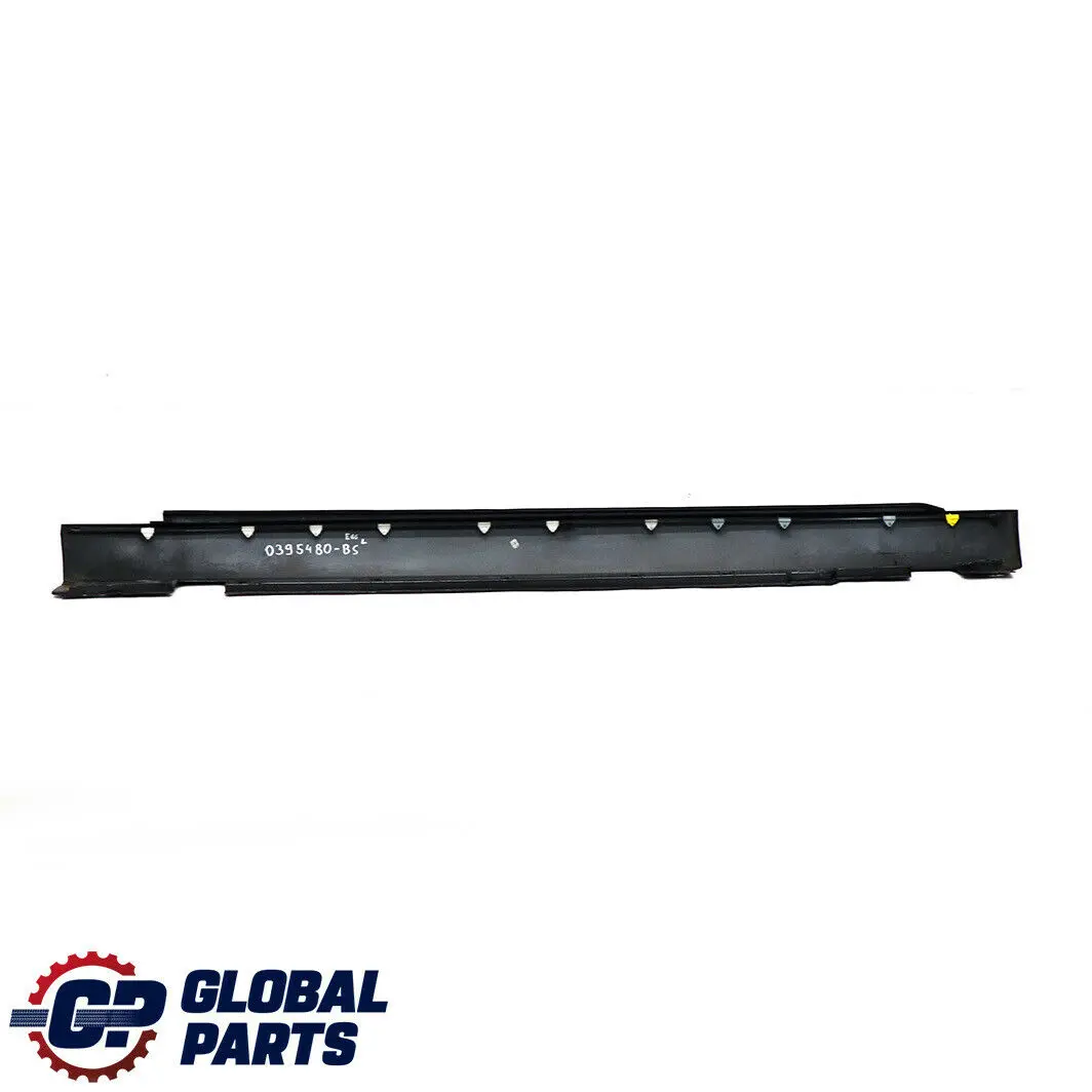 BMW E66 Long Door Sill Cover Skirt Right Black Sapphire - 475 - SKU 0395480-BS - Número de pieza 0395480