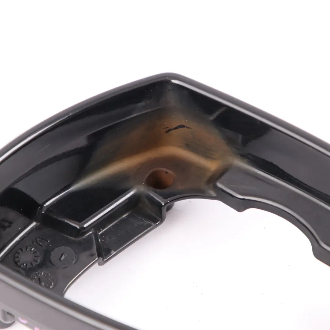 Left N/S Supporting Ring Mirror Black Sapphire Metallic 475 to BMW E60 E63 M5 M6 with Part number 0395504 BMW E60 E63 M5 M6 Left N/S Supporting Ring Mirror Black Sapphire Metallic 475 - SKU 0395504-BS - Part number 0395504