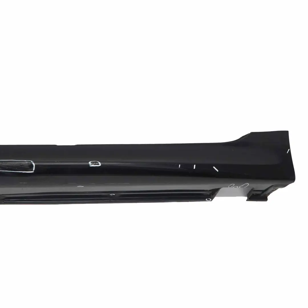 BMW 5 E60 E61 M5 M Sport Bas de Porte Seuil Fa?ade Gauche Noir de Carbone - SKU 0396899-CAR1 - Numéro de pièce 0396899
