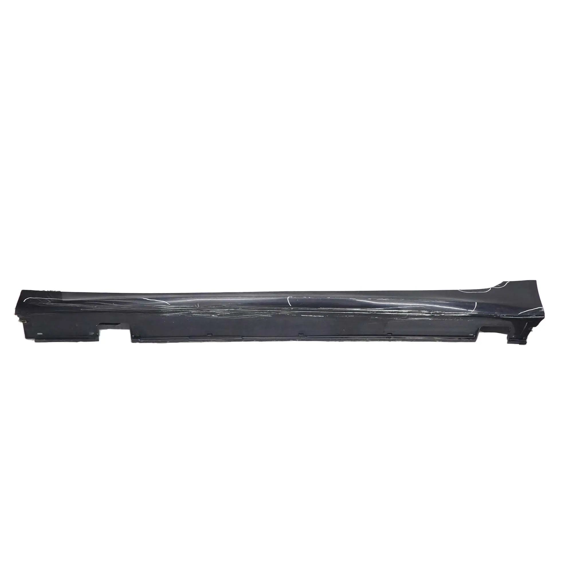 BMW E60 E61 M5 M Sport Cubre umbral De puerta Faldon Izquierdo Negro Carbono 416