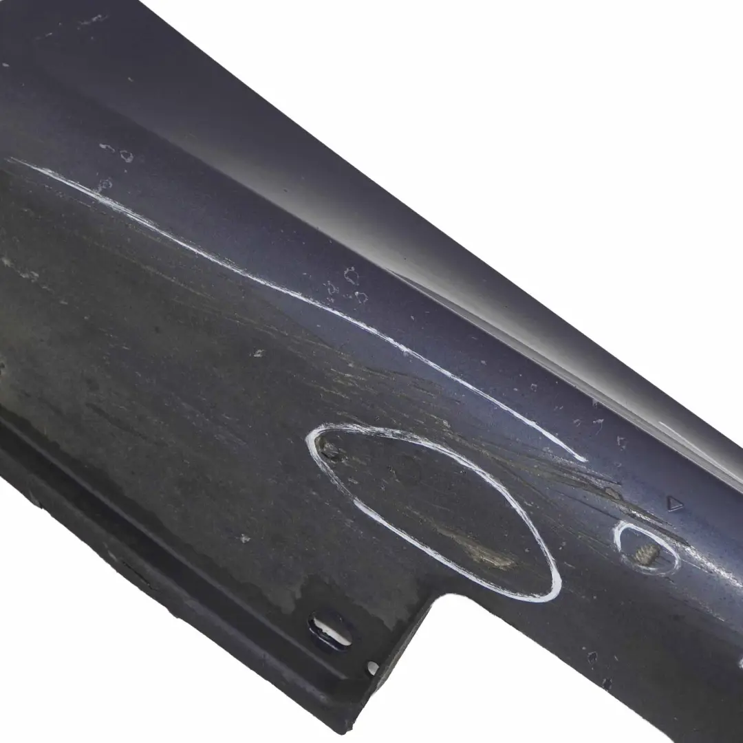 BMW E60 E61 M5 M Sport Cache Latérale seuil de porte gauche Tiefseeblau Bleu A76 - SKU 0396899-DSB - Numéro de pièce 0396899