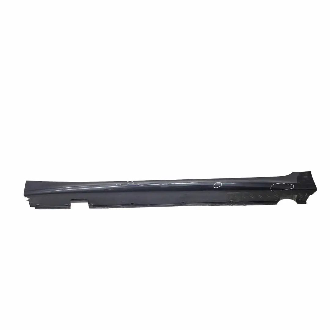 BMW E60 E61 M5 M Sport Cubre umbral puerta Izquierdo Monacoblau Azul Faldón - SKU 0396899-MB - Número de pieza 0396899