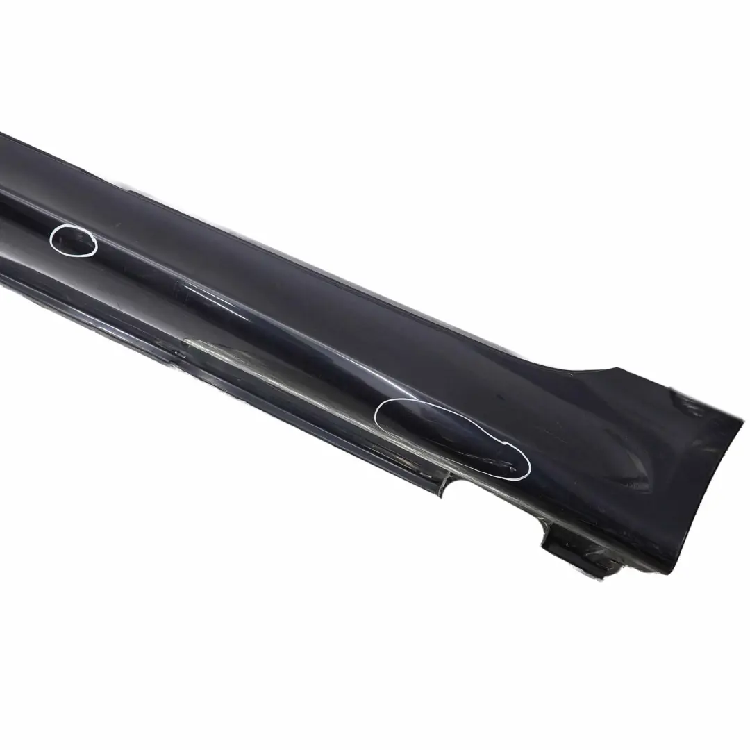 BMW E60 E61 M5 M Sport Cubre umbral puerta Izquierdo Monacoblau Azul Faldón - SKU 0396899-MB - Número de pieza 0396899