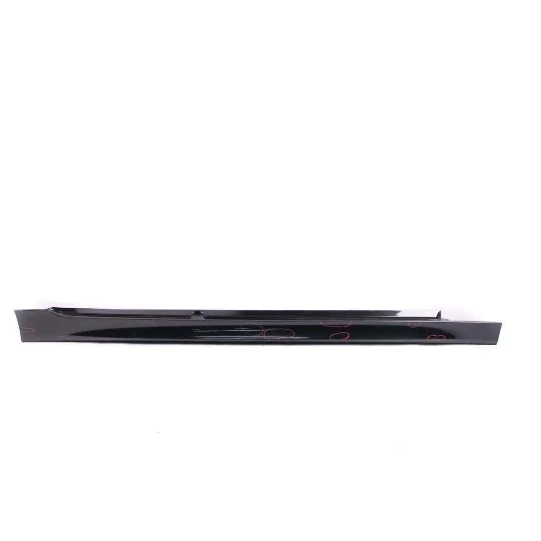 BMW E60 E61 Side Skirt M Sport Door Sill Cover Right O/S Black Sapphire - 475 - SKU 0396900-BS - Part number 0396900
