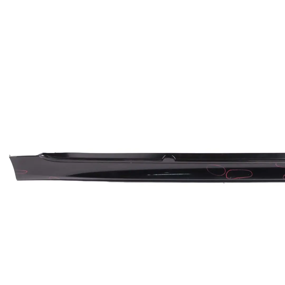 BMW E60 E61 Side Skirt M Sport Door Sill Cover Right O/S Black Sapphire - 475 - SKU 0396900-BS - Part number 0396900
