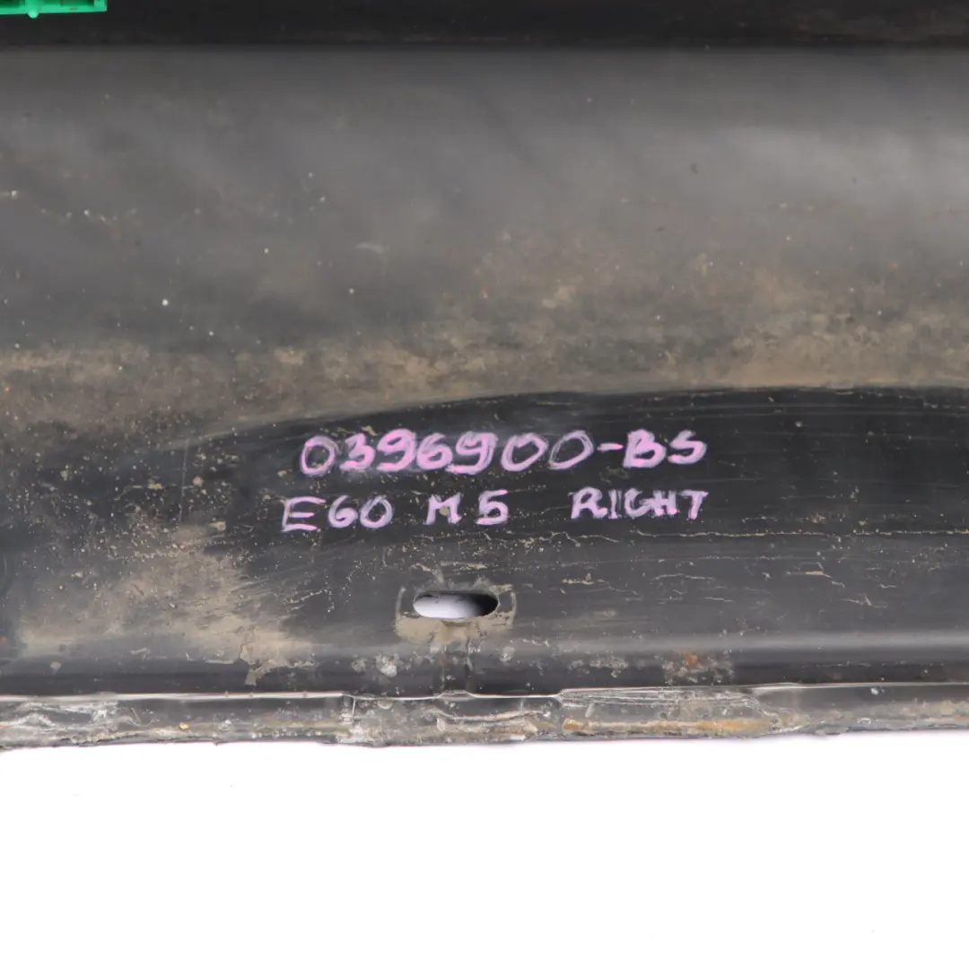 BMW E60 E61 Side Skirt M Sport Door Sill Cover Right O/S Black Sapphire - 475 - SKU 0396900-BS - Part number 0396900