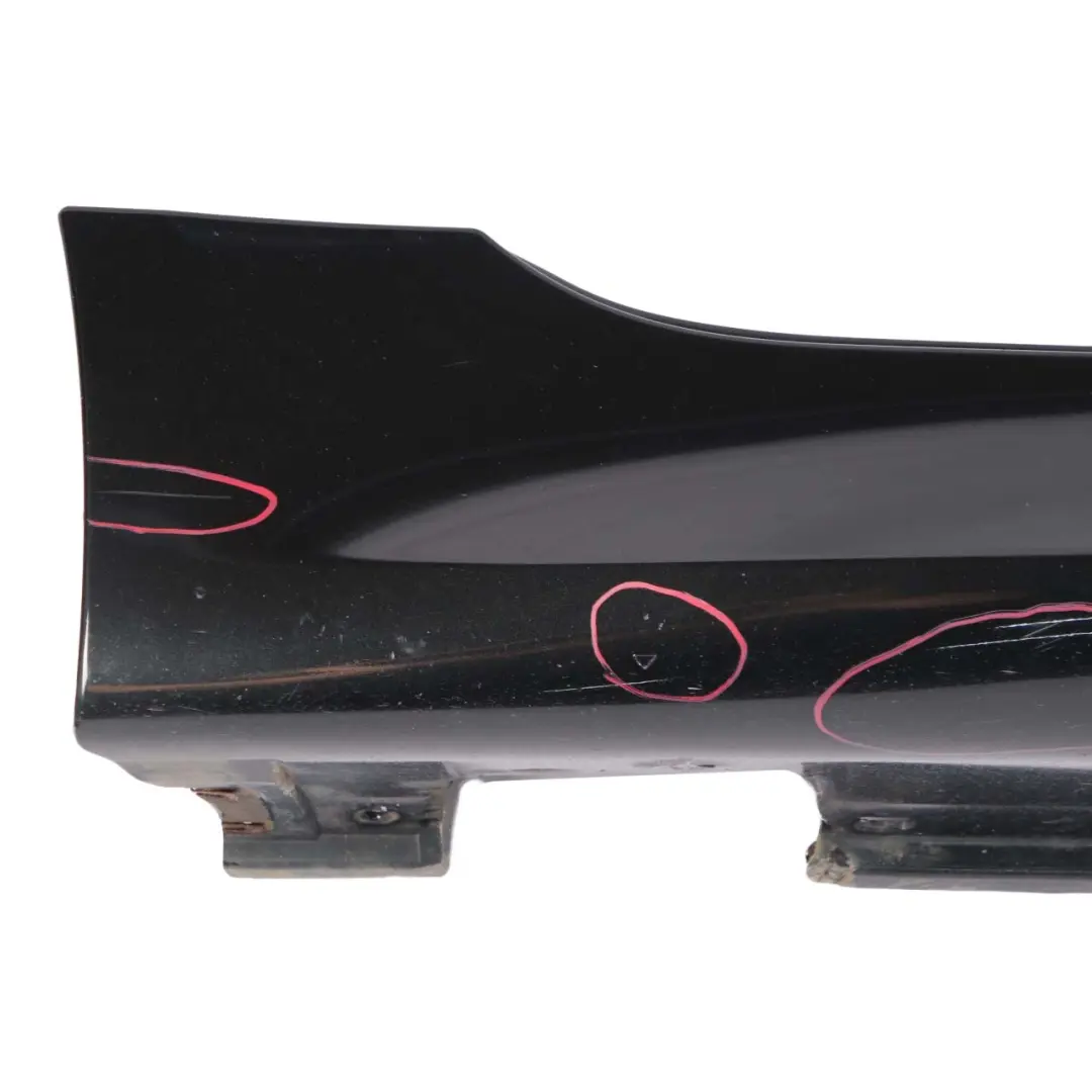 Side Skirt M Sport Door Sill Cover Right O/S Black Sapphire - 475 to BMW E60 E61 with Part number 0396900 BMW E60 E61 Side Skirt M Sport Door Sill Cover Right O/S Black Sapphire - 475 - SKU 0396900-BS - Part number 0396900