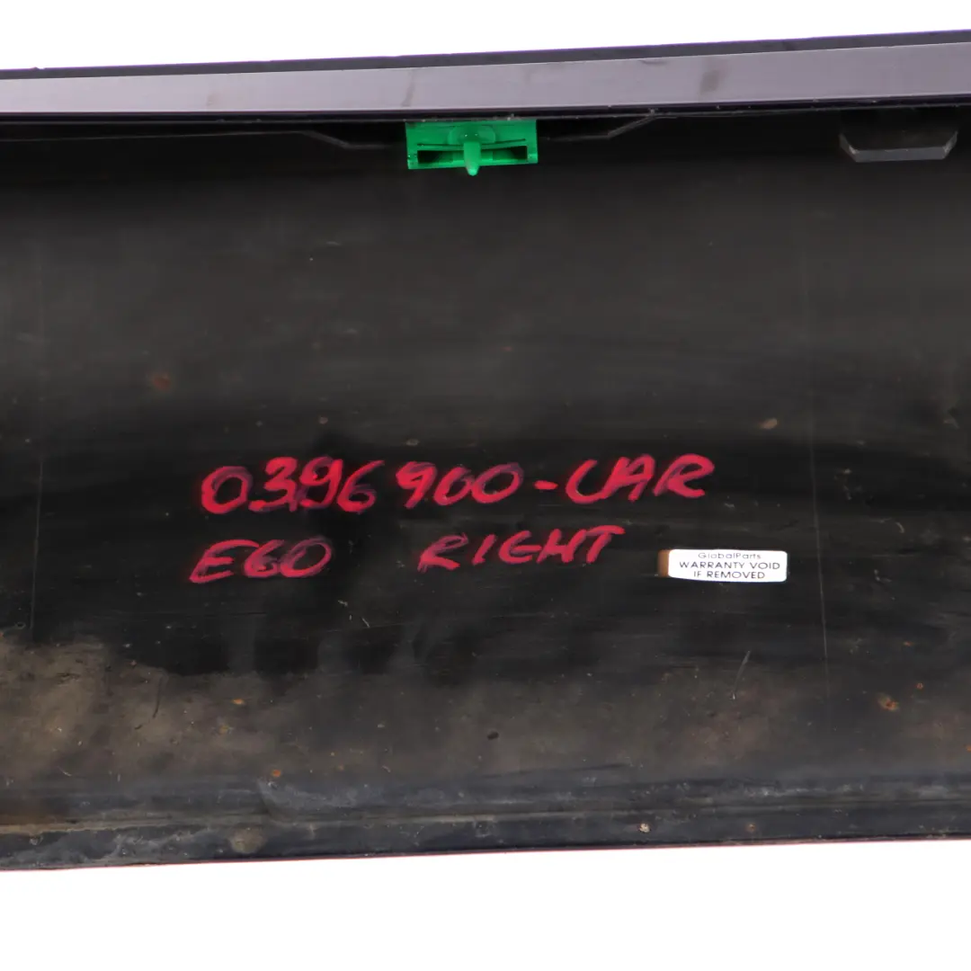Door Sill Cover Skirt Right O/S Carbon Black - 416 to BMW 5 E60 E61 M5 M Sport with Part number 0396900 BMW 5 E60 E61 M5 M Sport Door Sill Cover Skirt Right O/S Carbon Black - 416 - SKU 0396900-CAR - Part number 0396900