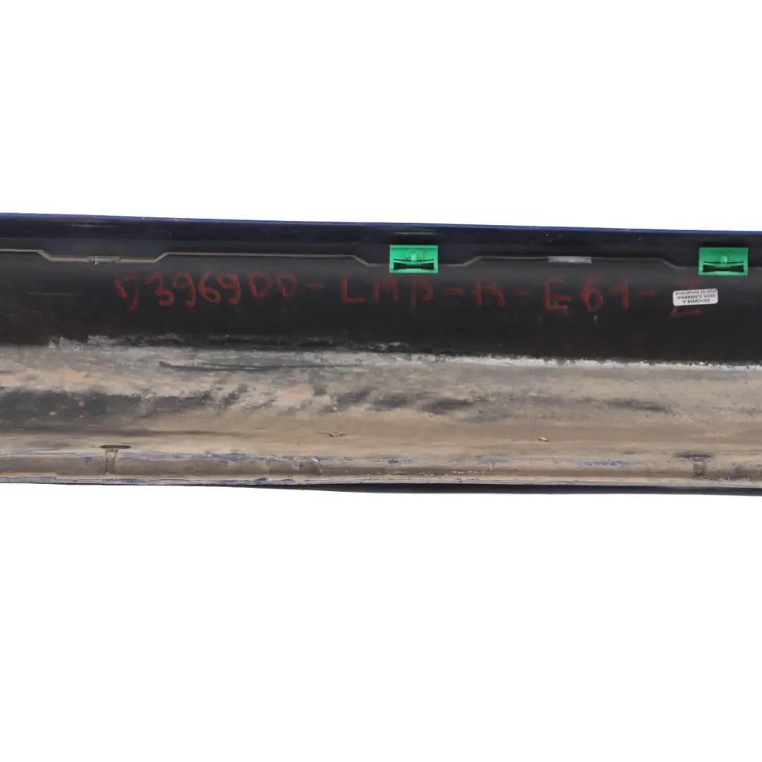 Door Sill Cover Skirt Right O/S Le Mans Blau Metallic - 381 to BMW E60 E61 M Sport with Part number 0396900 BMW E60 E61 M Sport Door Sill Cover Skirt Right O/S Le Mans Blau Metallic - 381 - SKU 0396900-LMB - Part number 0396900