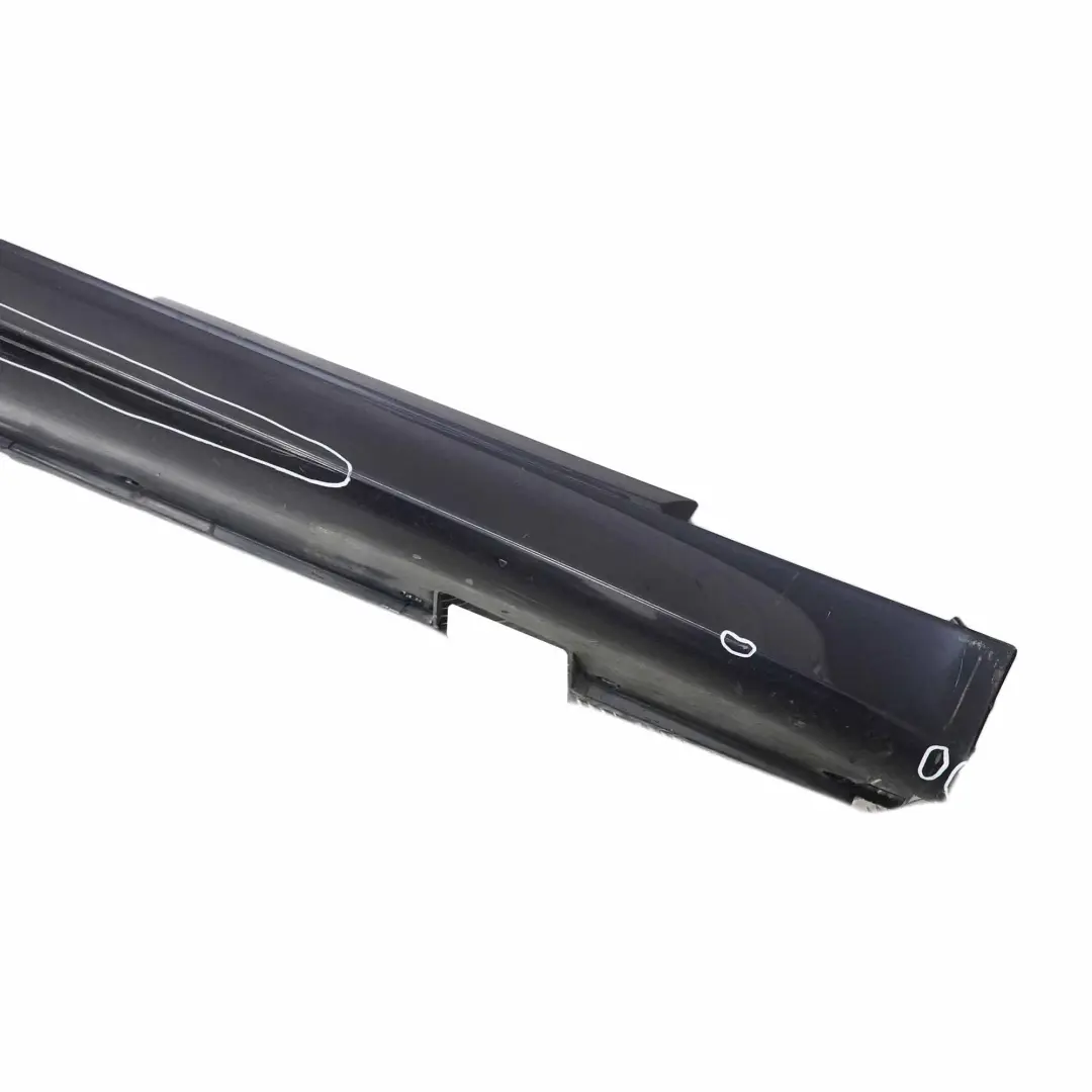 BMW E60 E61 Faldón lateral M5 M Sport Cubre umbral puerta derecho Monacoblau - SKU 0396900-MB - Número de pieza 0396900