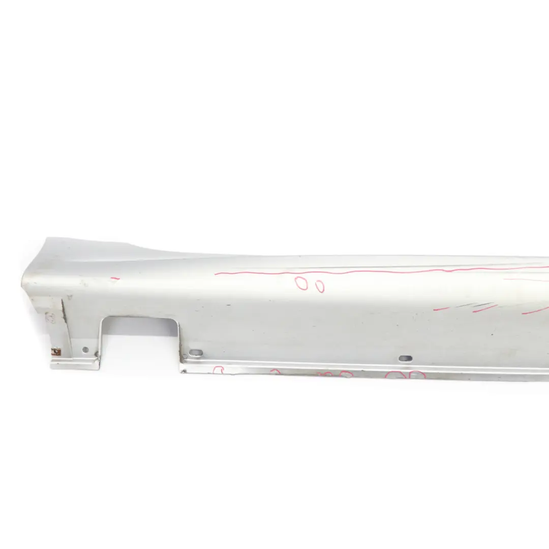 BMW E60 E61 M5 M Sport Listello Portiera Apertura Destra Argento Titanio - 354 - SKU 0396900-TS1 - Numero di parte 0396900