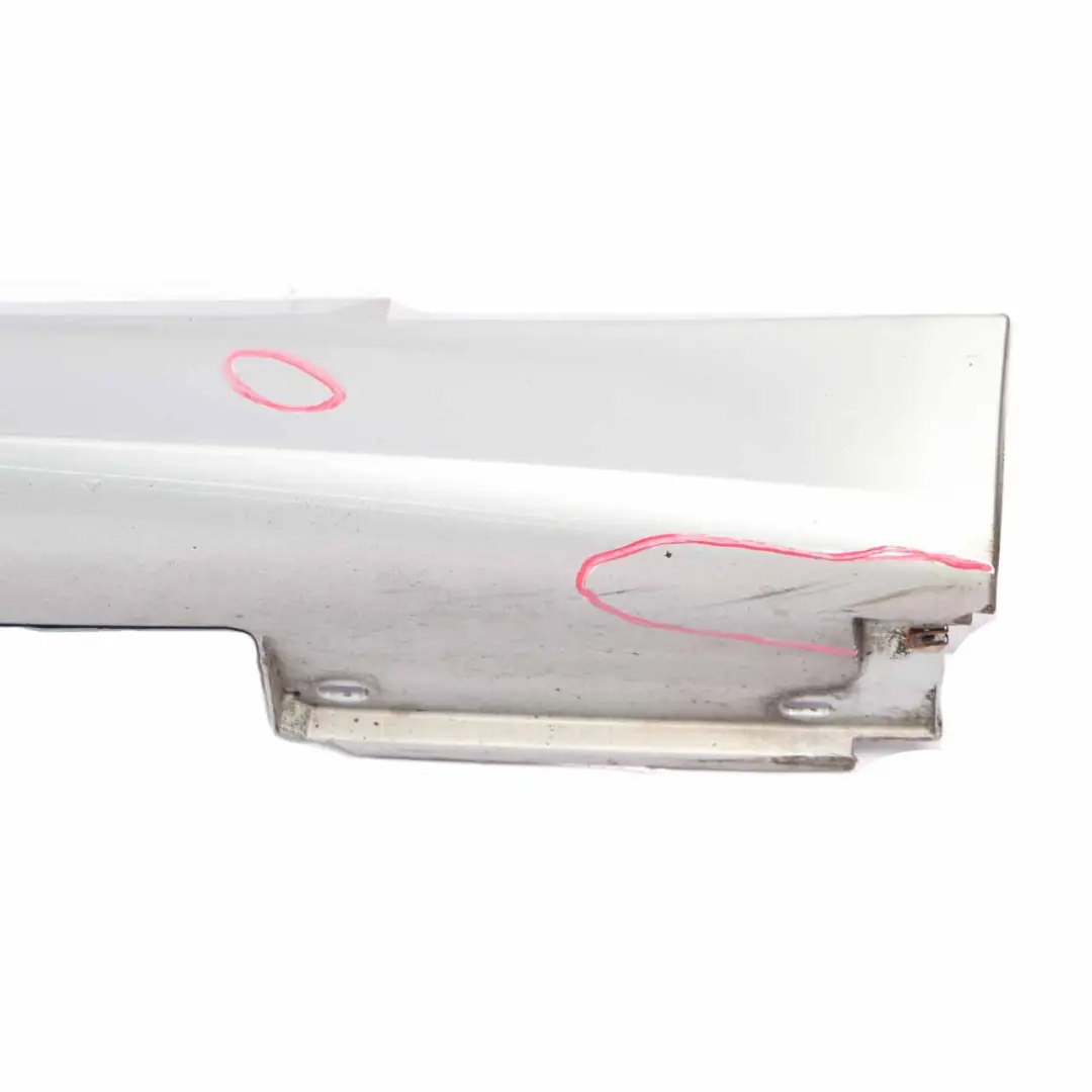 Door Sill Cover Skirt Right O/S Titansilber Silber 354 to BMW E60 E61 M Sport M5 with Part number 0396900 BMW E60 E61 M Sport M5 Door Sill Cover Skirt Right O/S Titansilber Silber 354 - SKU 0396900-TS - Part number 0396900