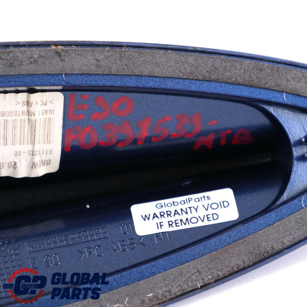 Leergehäuse Dachantenne Montegoblau Blau Blue 6520 für BMW E90 E92 mit Teilenummer 0397539 BMW E90 E92 Leergehäuse Dachantenne Montegoblau Blau Blue 6520 - SKU 0397539-MTB - Teilenummer 0397539