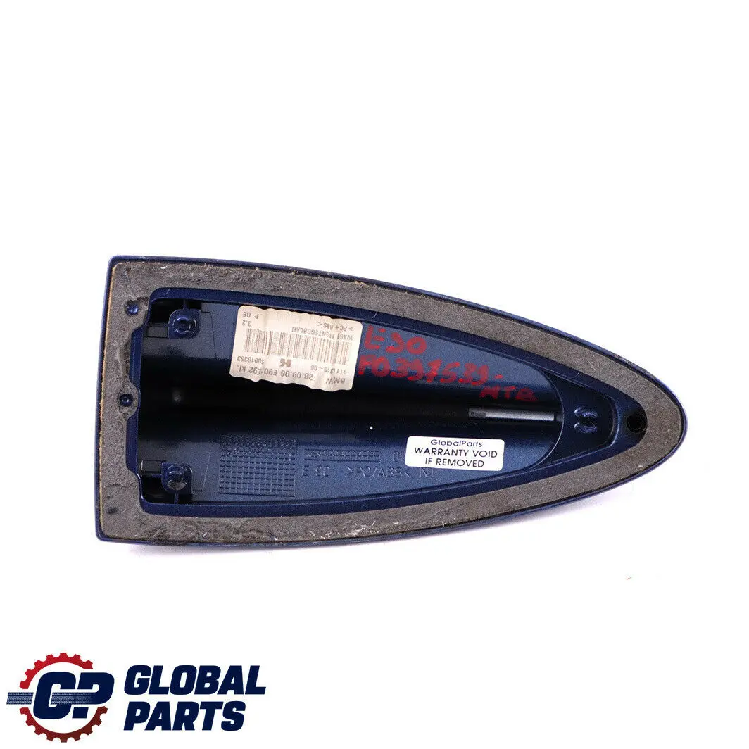 Leergehäuse Dachantenne Montegoblau Blau Blue 6520 für BMW E90 E92 mit Teilenummer 0397539 BMW E90 E92 Leergehäuse Dachantenne Montegoblau Blau Blue 6520 - SKU 0397539-MTB - Teilenummer 0397539