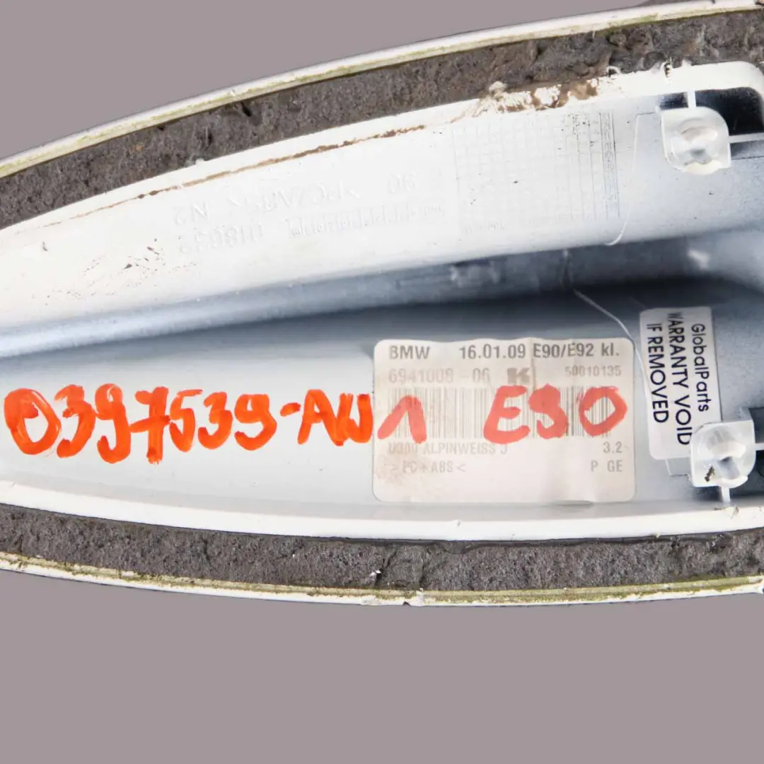 Roof Antenna Shark BMW E90 E92 1 Empty Housing Cover Alpinweiss 3 White to with Part number 397539 Roof Antenna Shark BMW E90 E92 1 Empty Housing Cover Alpinweiss 3 White - SKU 0397539-AW1 - Part number 397539