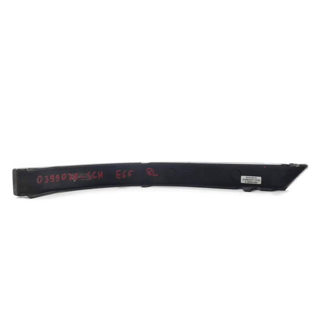 BMW E65 E66 Paraurti Striscia Posteriore Sinistra Pannello Schwarz 2 - 668 - SKU 0399078-SCH - Numero di parte 0399078
