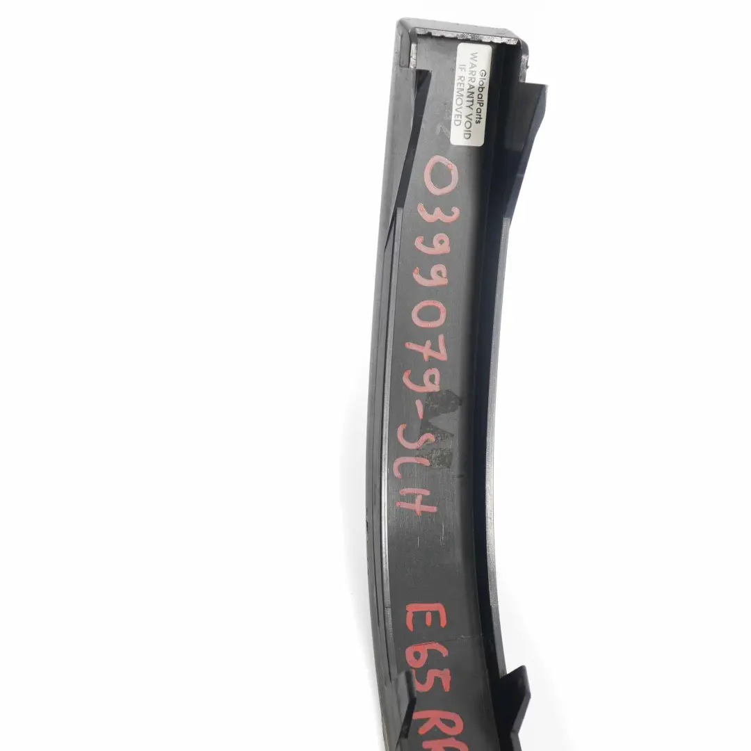 BMW E65 E66 Paraurti Striscia Posteriore Destra Pannello Schwarz 2 - 668 - SKU 0399079-SCH - Numero di parte 0399079