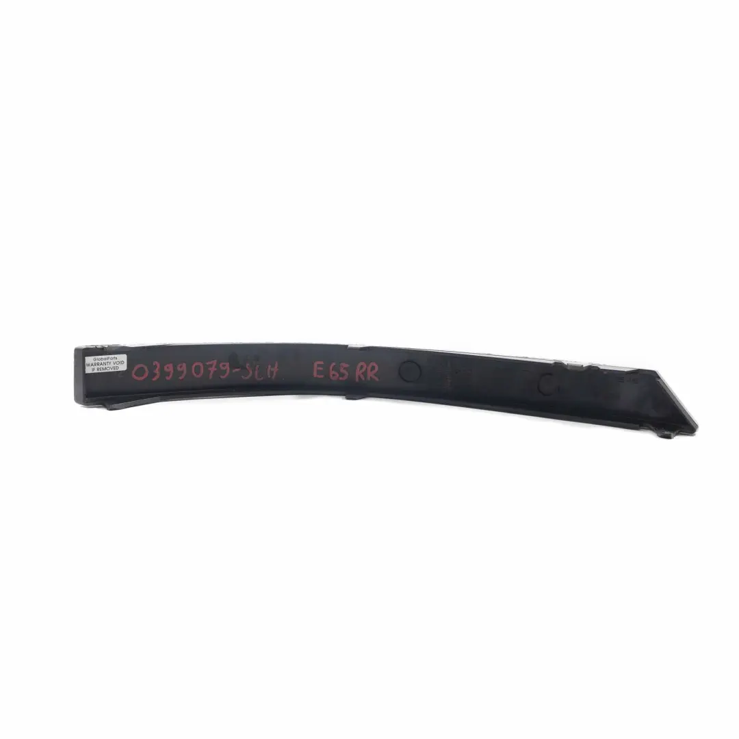 BMW E65 E66 Paraurti Striscia Posteriore Destra Pannello Schwarz 2 - 668 - SKU 0399079-SCH - Numero di parte 0399079