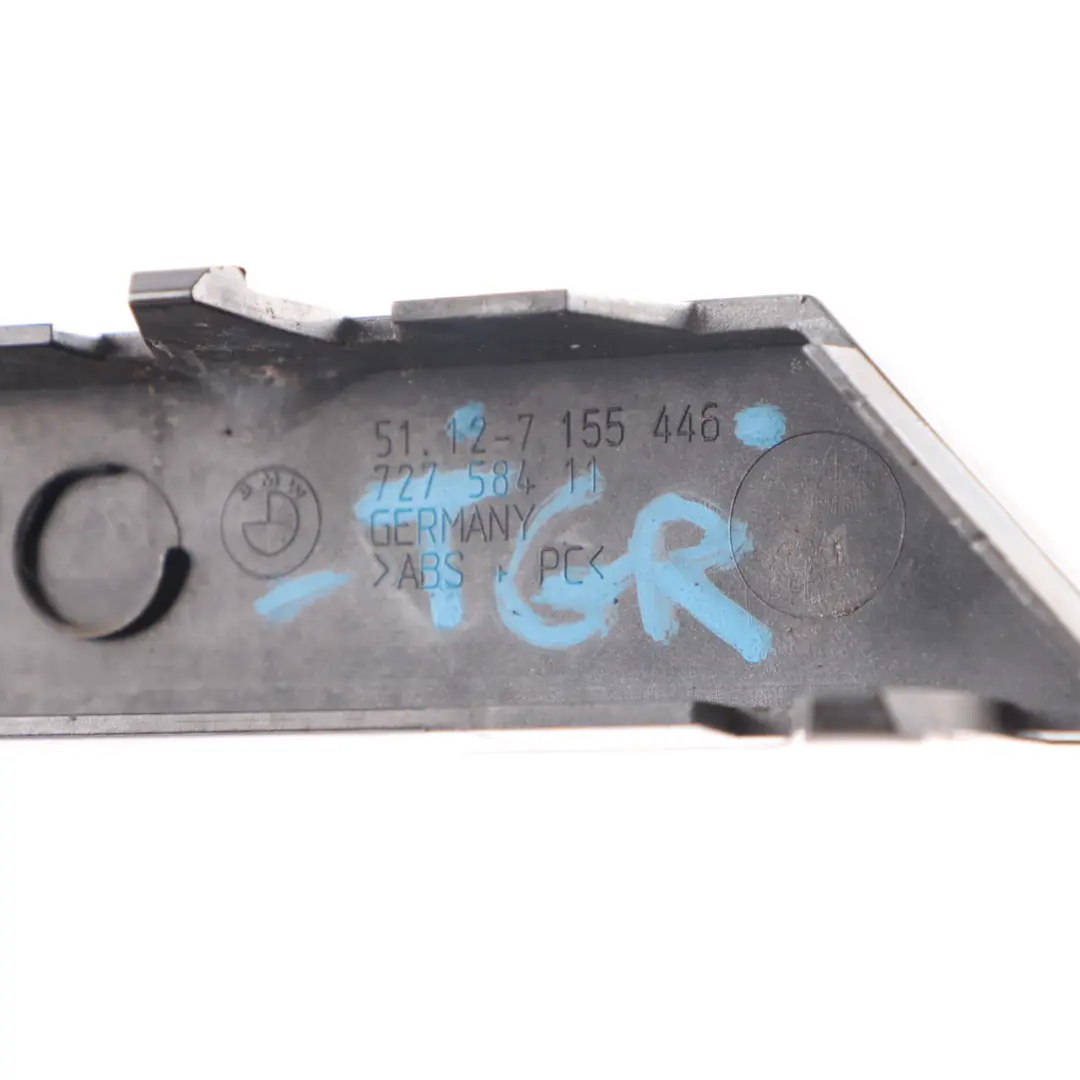 BMW E65 Bumper Guard Strip Rear Right O/S Trim Cover Titan Grey - A36 7155446 - SKU 0399079-TGR - Part number 0399079