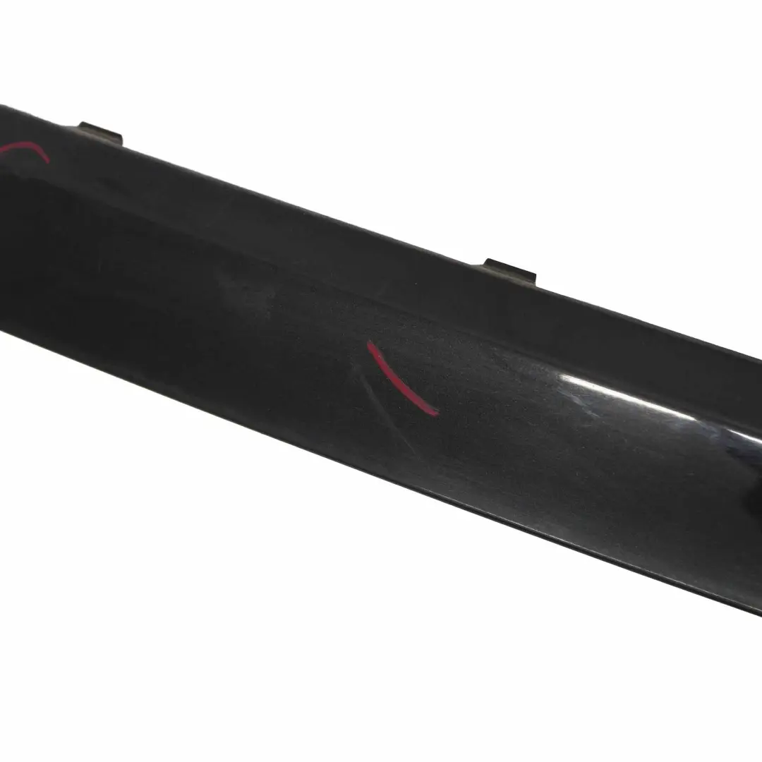 BMW 7 E65 E66 Stoßstangenschutzleiste Mitte Black Sapphire 475 Schwarz - SKU 0399081-BS1 - Teilenummer 0399081