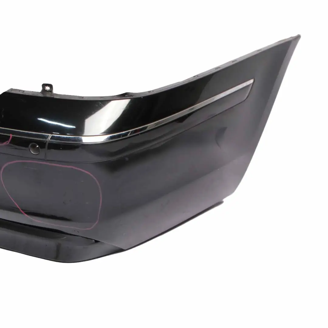 Bumper Panel Black Sapphire Metallic - 475 to BMW E65 E66 E67 Rear with Part number 0399100 BMW E65 E66 E67 Rear Bumper Panel Black Sapphire Metallic - 475 - SKU 0399100-BS - Part number 0399100