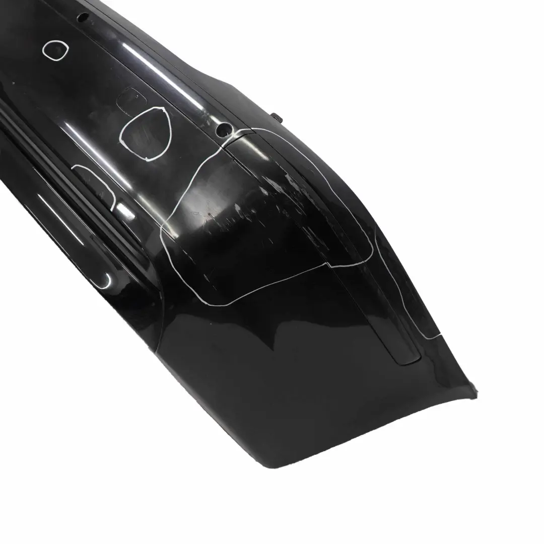 Rear Bumper BMW E65 E66 E67 Trim Panel Covering Schwarz 2 Black - 668 - SKU 0399100-SCH - Part number 0399100