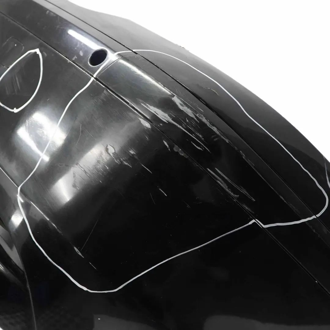 Bumper BMW E65 E66 E67 Trim Panel Covering Schwarz 2 Black - 668 to Rear with Part number 0399100 Rear Bumper BMW E65 E66 E67 Trim Panel Covering Schwarz 2 Black - 668 - SKU 0399100-SCH - Part number 0399100